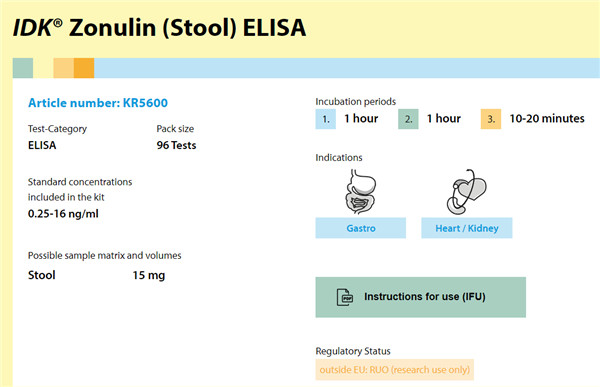 Immundiagnostik Zonulin（连蛋白）